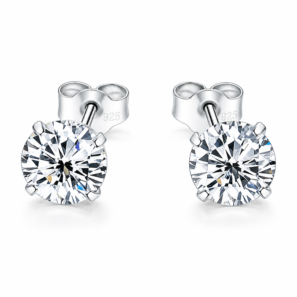 Puces Zircone en Argent 925