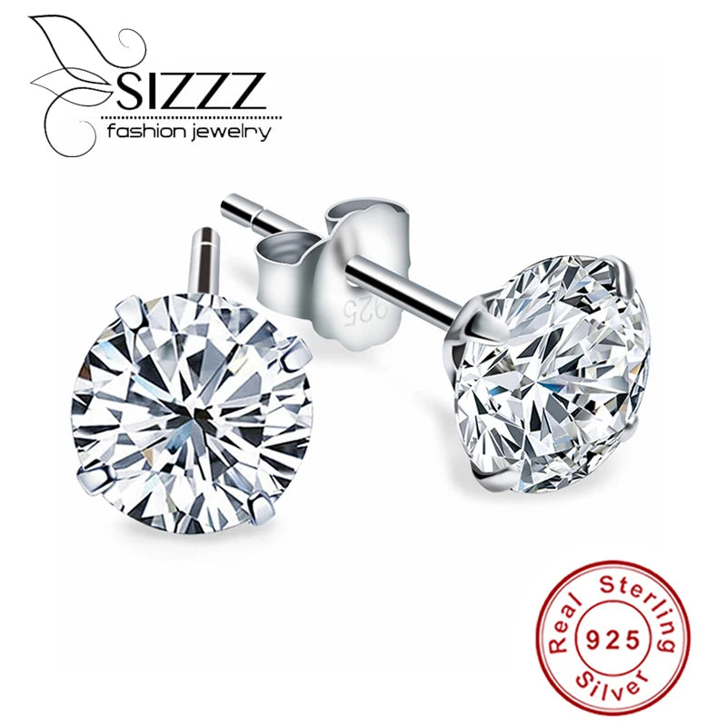 Puces Zircone en Argent 925