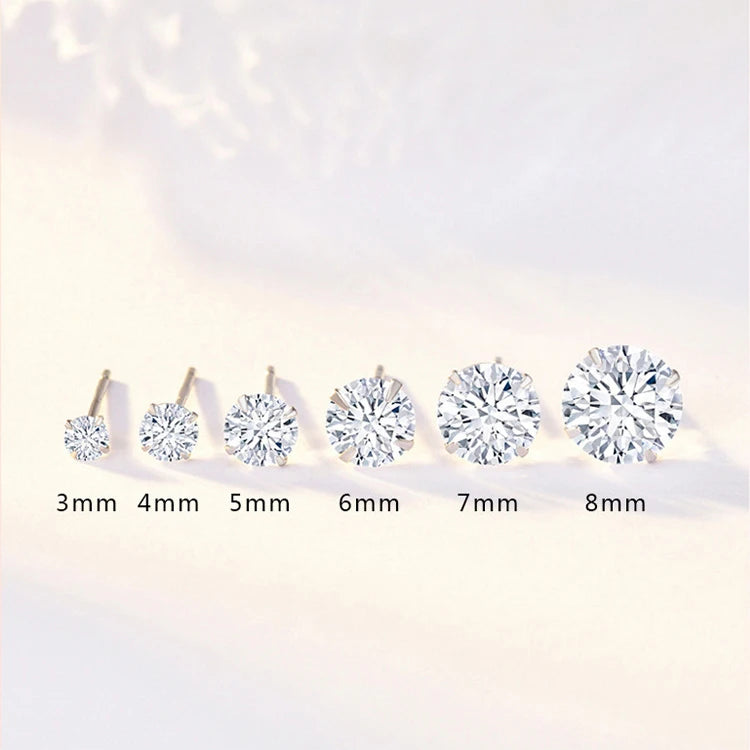 Puces Zircone en Argent 925