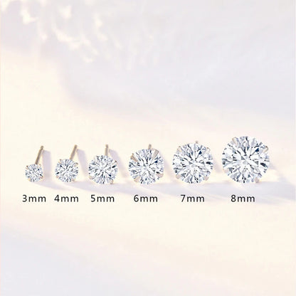 Puces Zircone en Argent 925